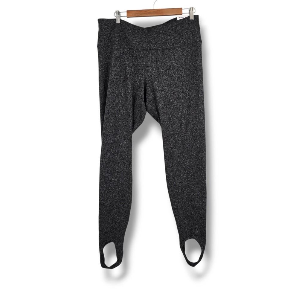 Old Navy Active CozeCore High Rise Stirrup Leggings XL Charcoal Gray Heathered